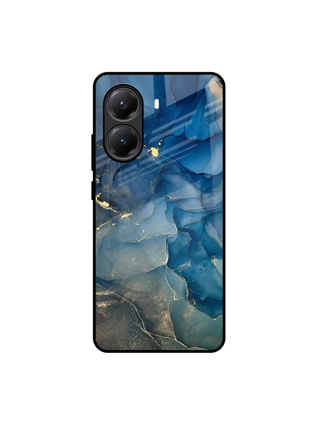 QRIOH Blue Cool Marble Poco X7 Pro 5G Impact Resistant Back Case