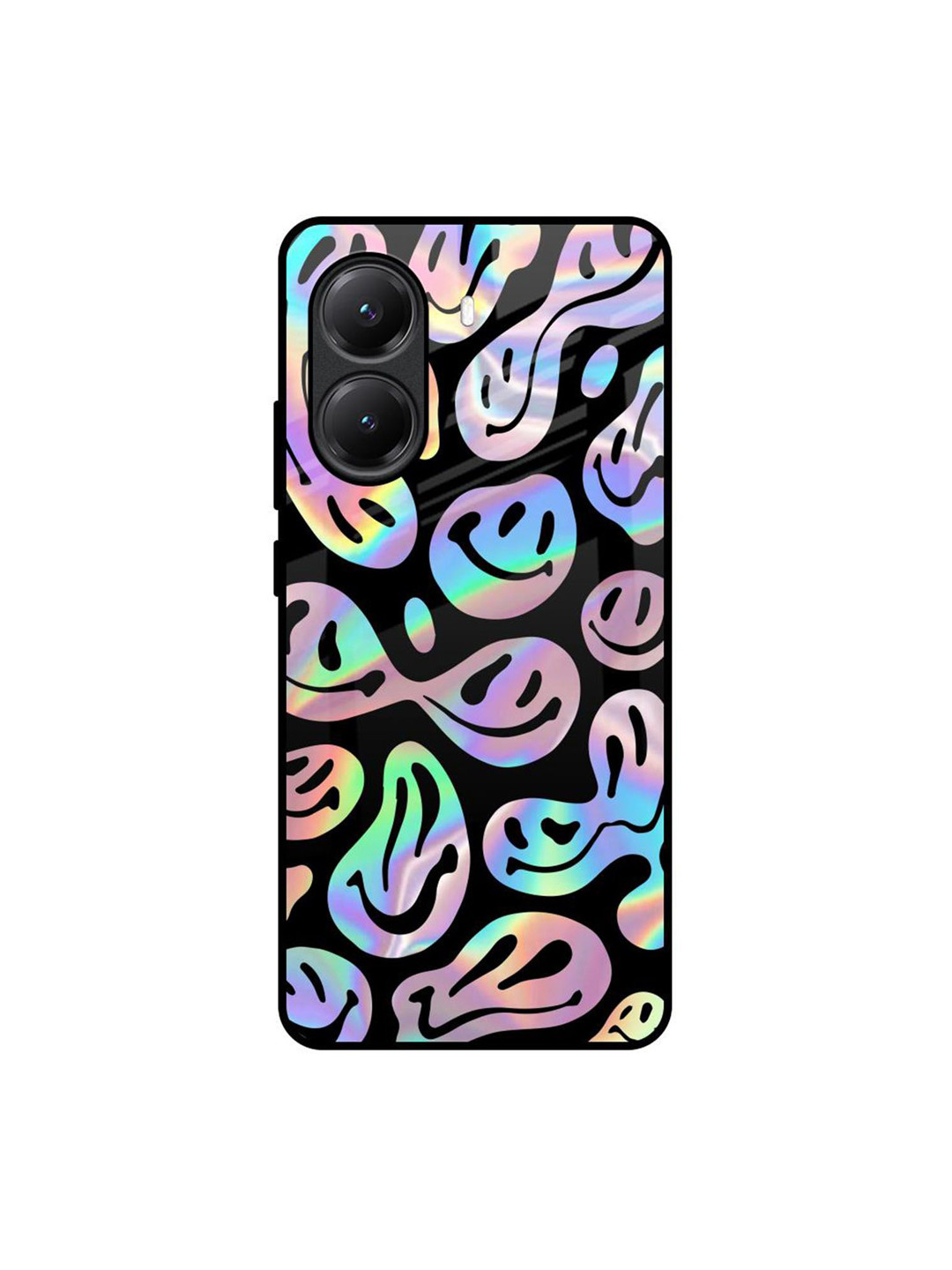 QRIOH Acid Smile Poco X7 Pro 5G Impact Resistant Back Case