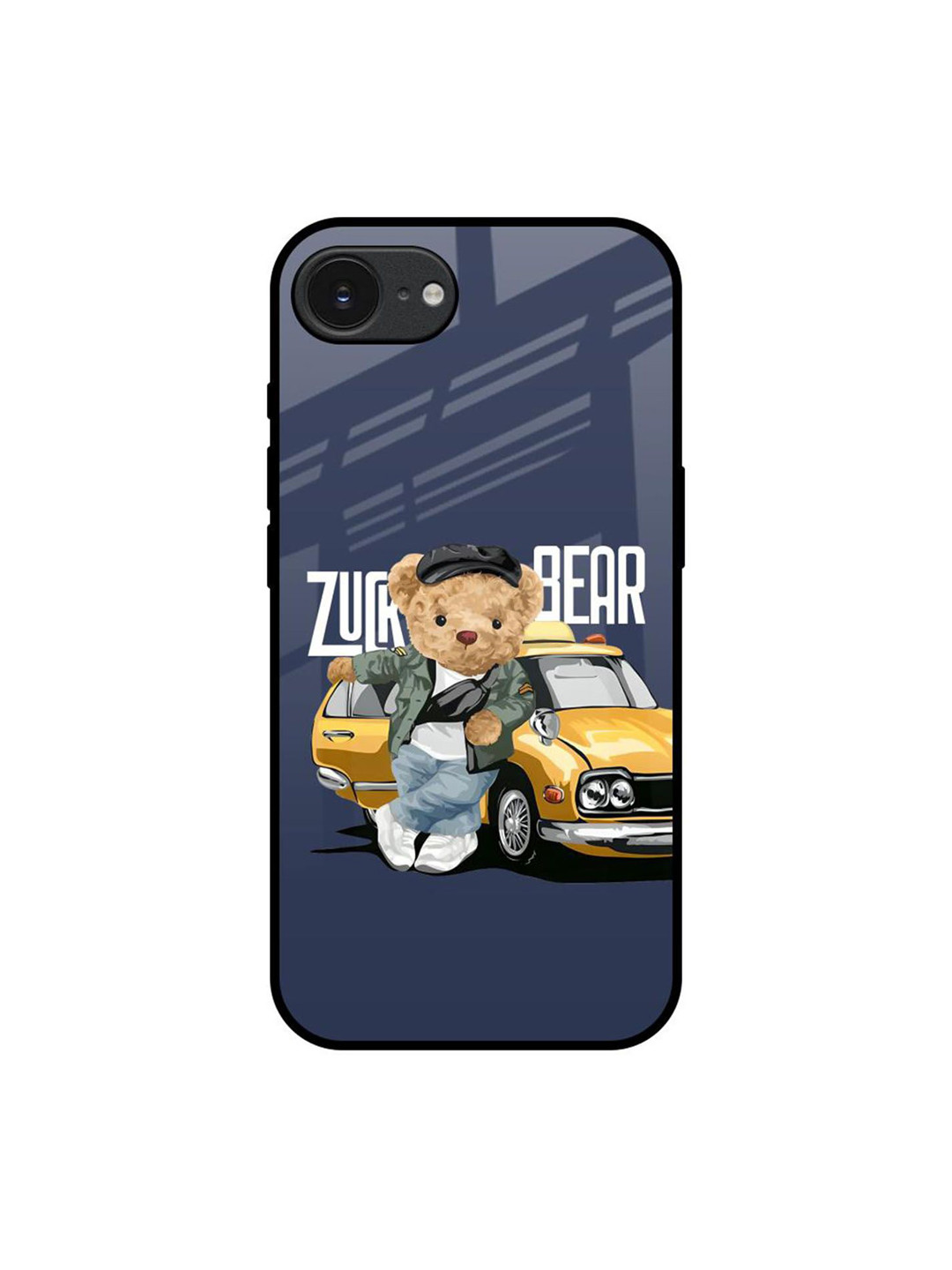 QRIOH Adventurous Bear Apple iPhone 16e Impact Resistant Back Case