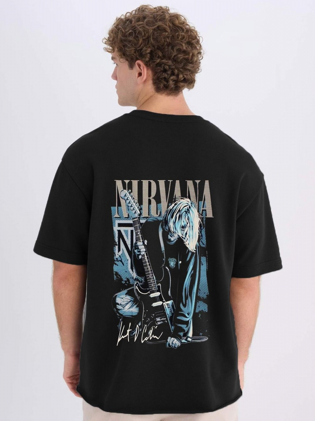 Moda Rapido Men Music Graphic Oversized T-shirt