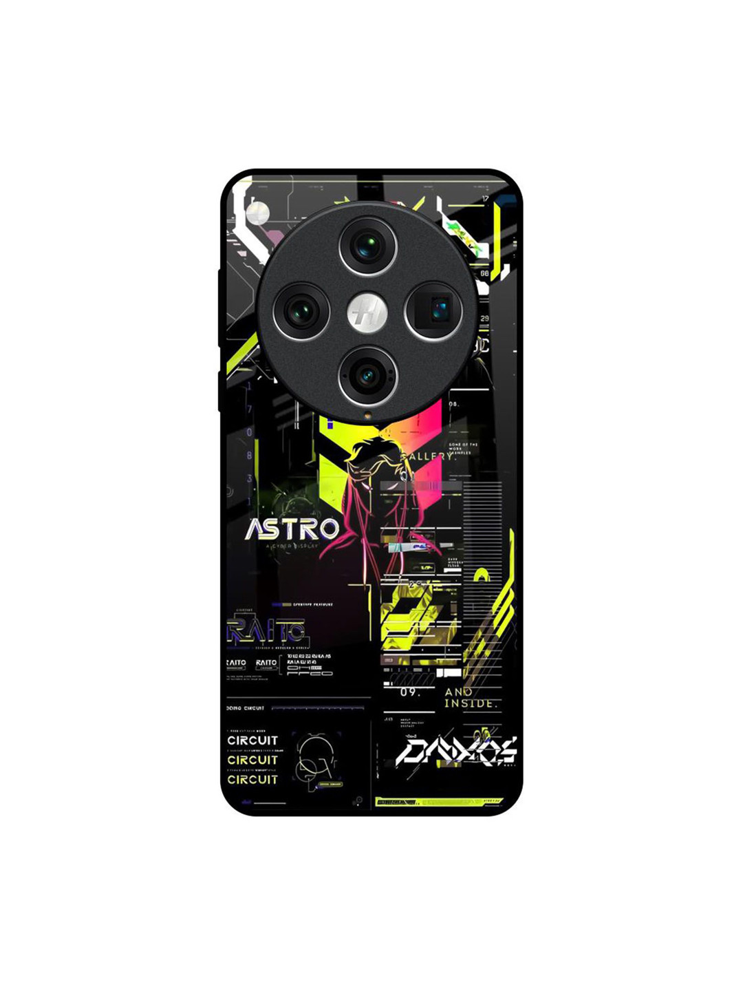 QRIOH Astro Glitch Oppo Find X8 Pro Impact Resistant Back Case