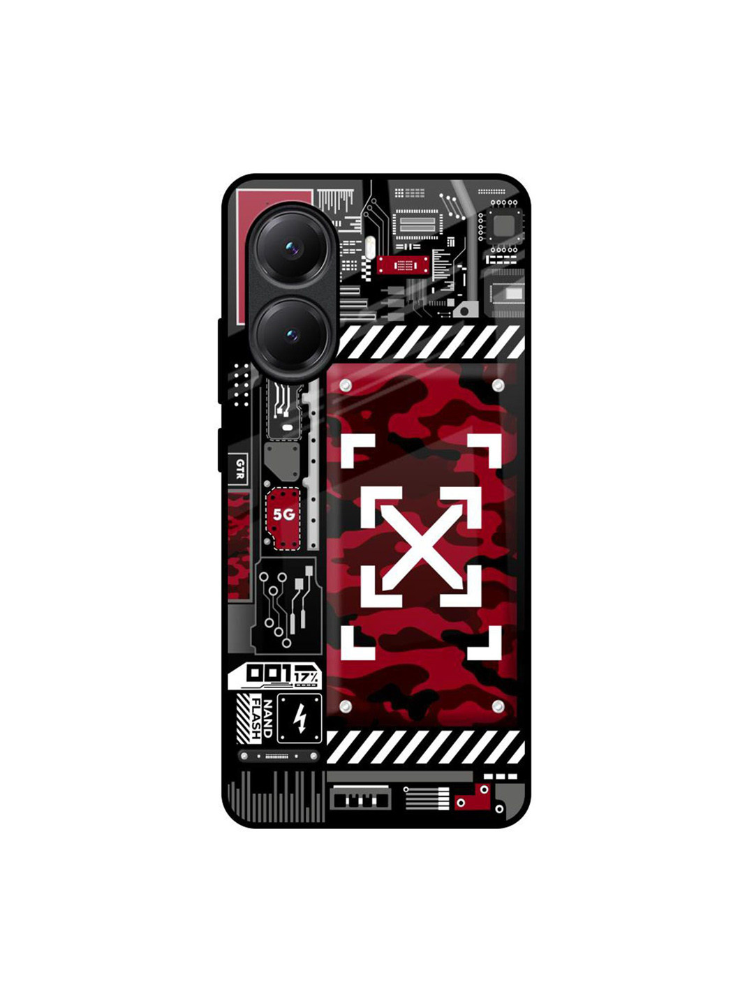 QRIOH Technology Art Poco X7 Pro 5G Impact Resistant Back Case