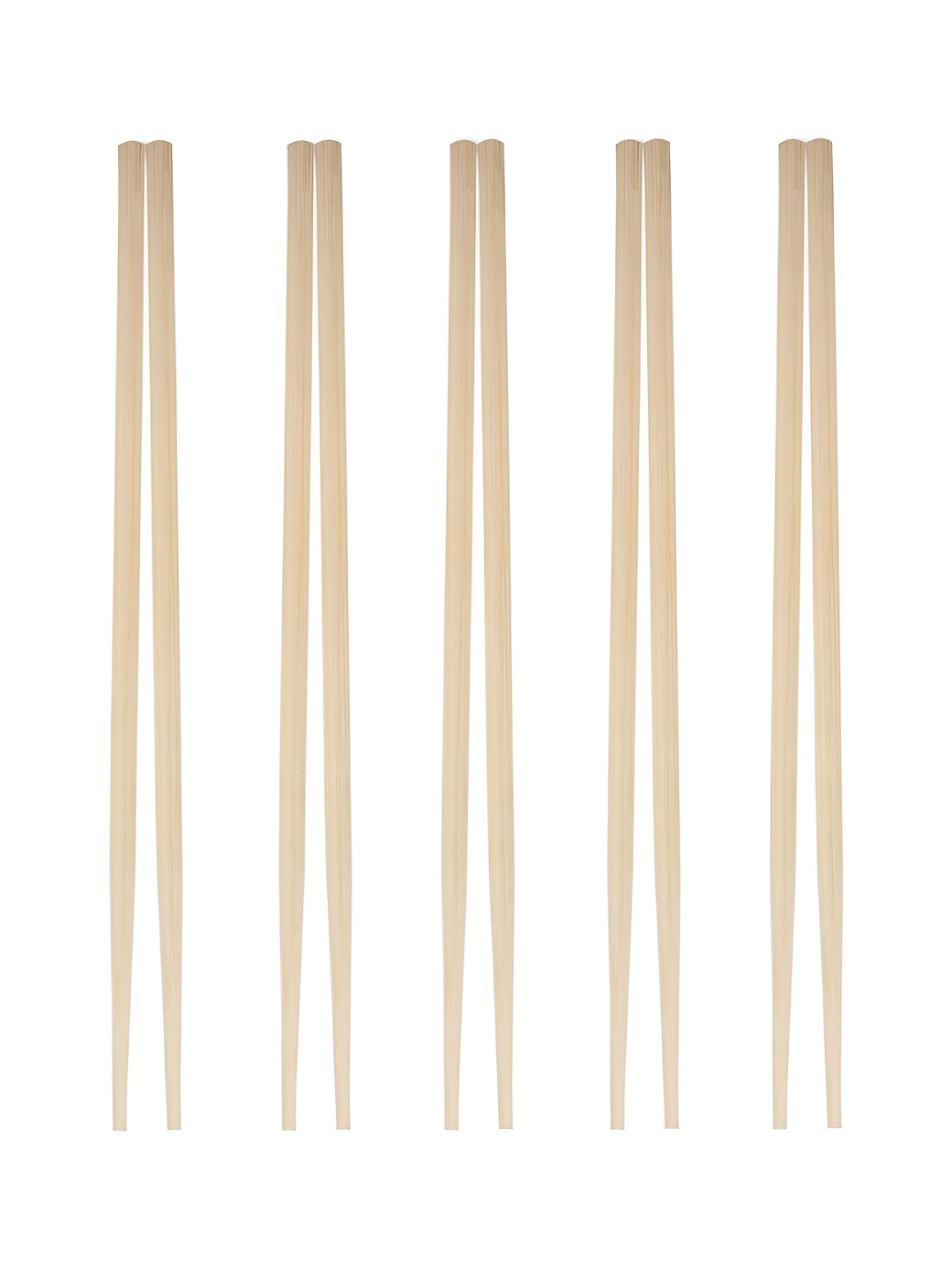 Fackelmann Brown 10 pc Re-Usable and Stain Resistant Natural Bamboo Ch