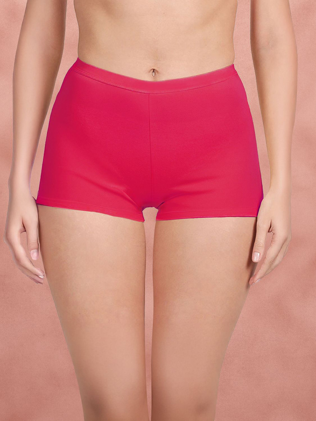 Susie Women Pink Solid Mid-Rise Boy shorts Briefs LP005-Lovepotion-Love Potion