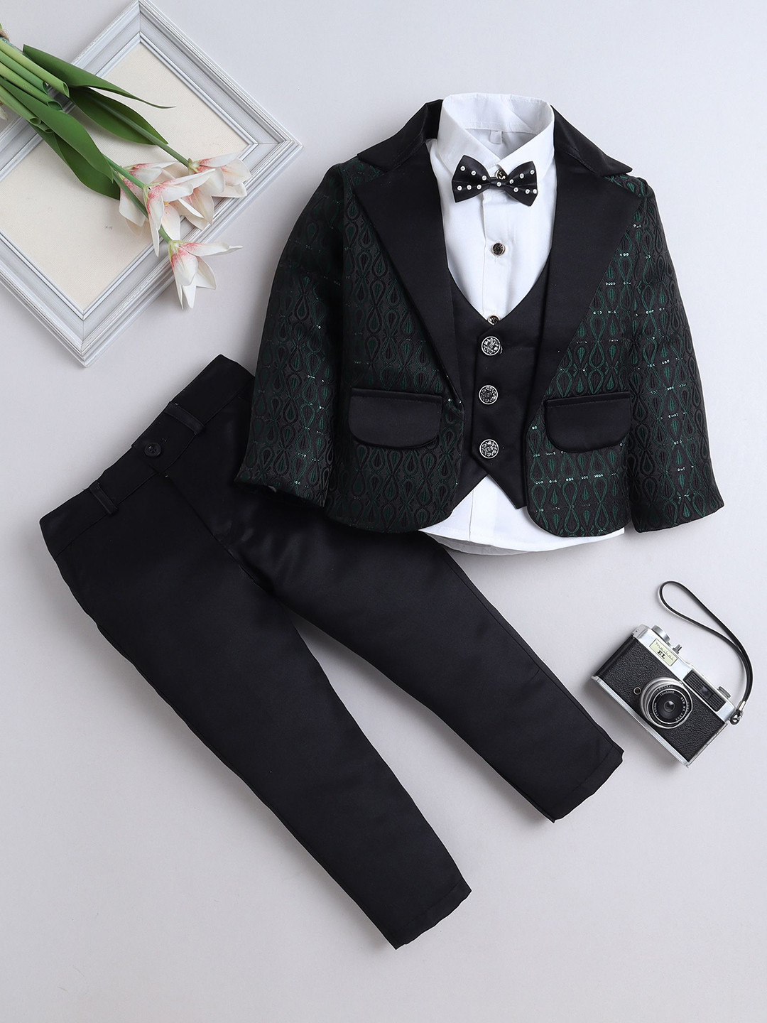 BAESD Boy Self Design 3-Piece Notched Lapel Party Suits