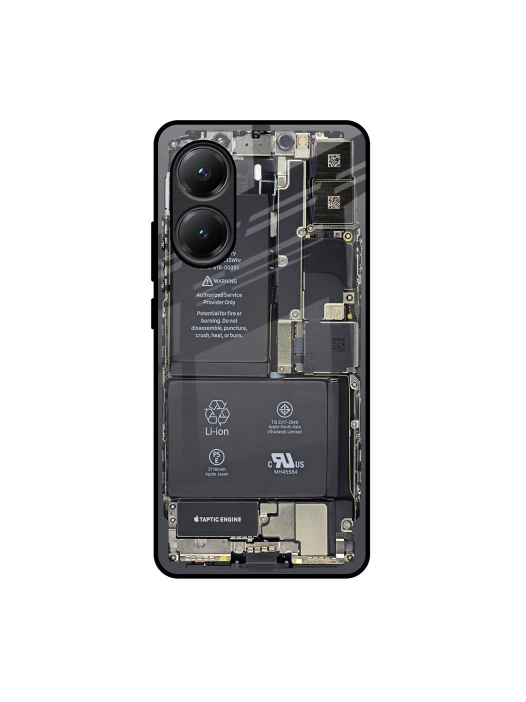 QRIOH Skeleton Inside Poco X7 Pro 5G Impact Resistant Back Case