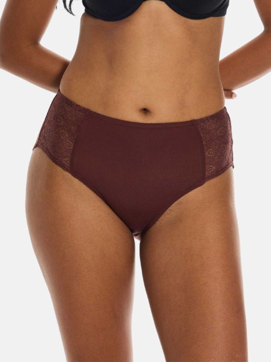 Butt-Chique Women Side-Stretch Lace Hip Hugger Panty Briefs