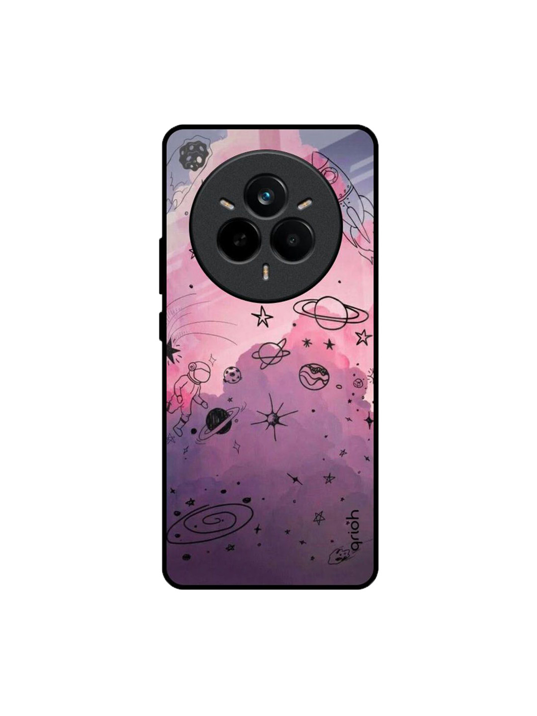 QRIOH Space Doodles Realme 14 Pro 5G Impact Resistant Back Case