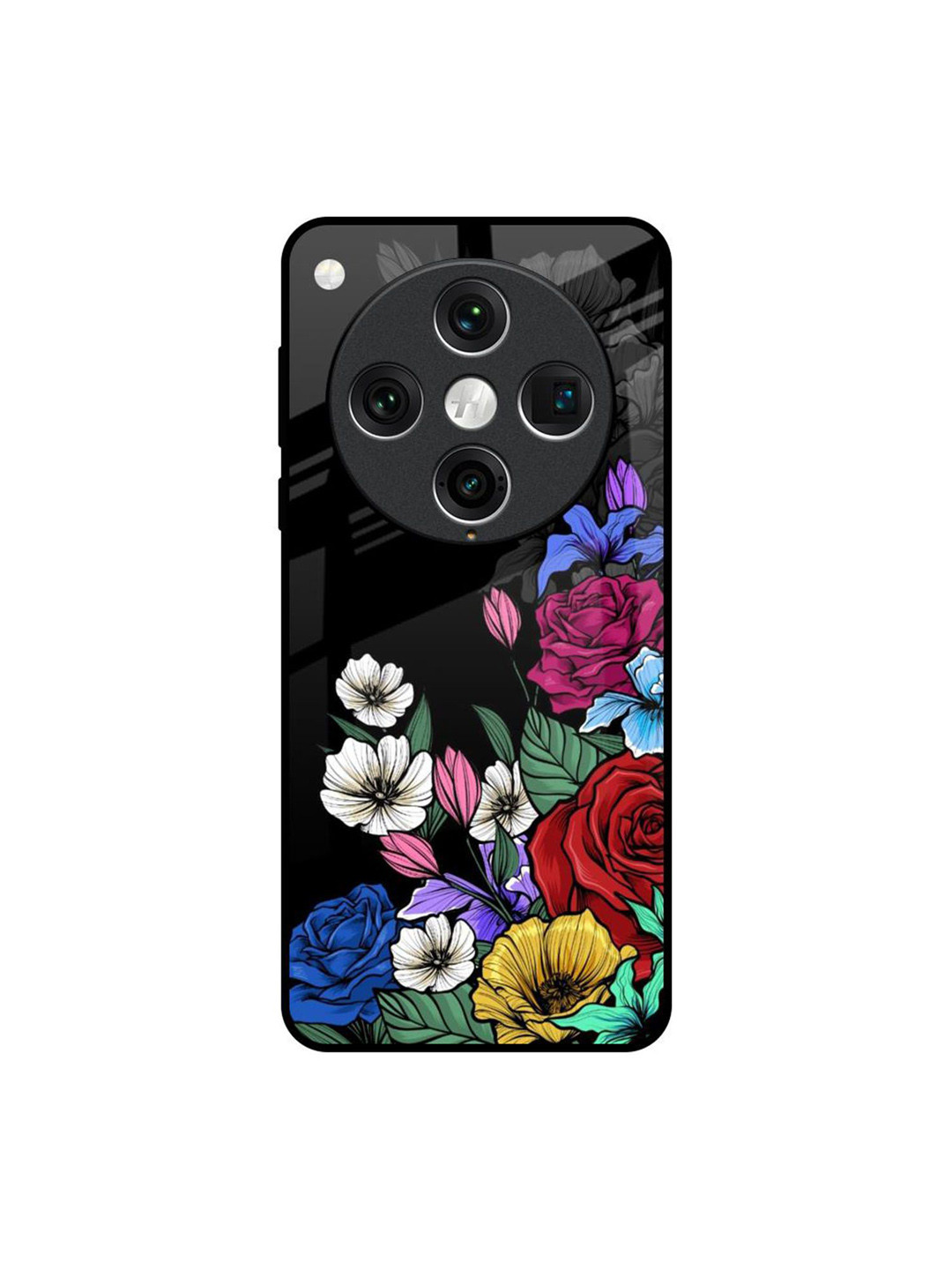 QRIOH Rose Flower Bunch Art Floral Oppo Find X8 Pro Impact Resistant Back Case