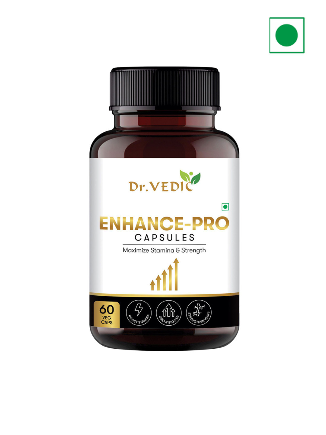 Dr Vedic Enhance -Pro Capsules For Strength, Stamina & Perfomance - 60 Capsules