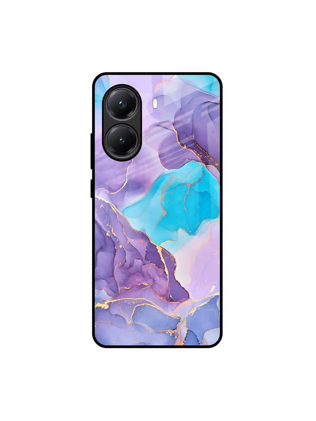 QRIOH Alcohol ink Marble Poco X7 Pro 5G Impact Resistant Back Case