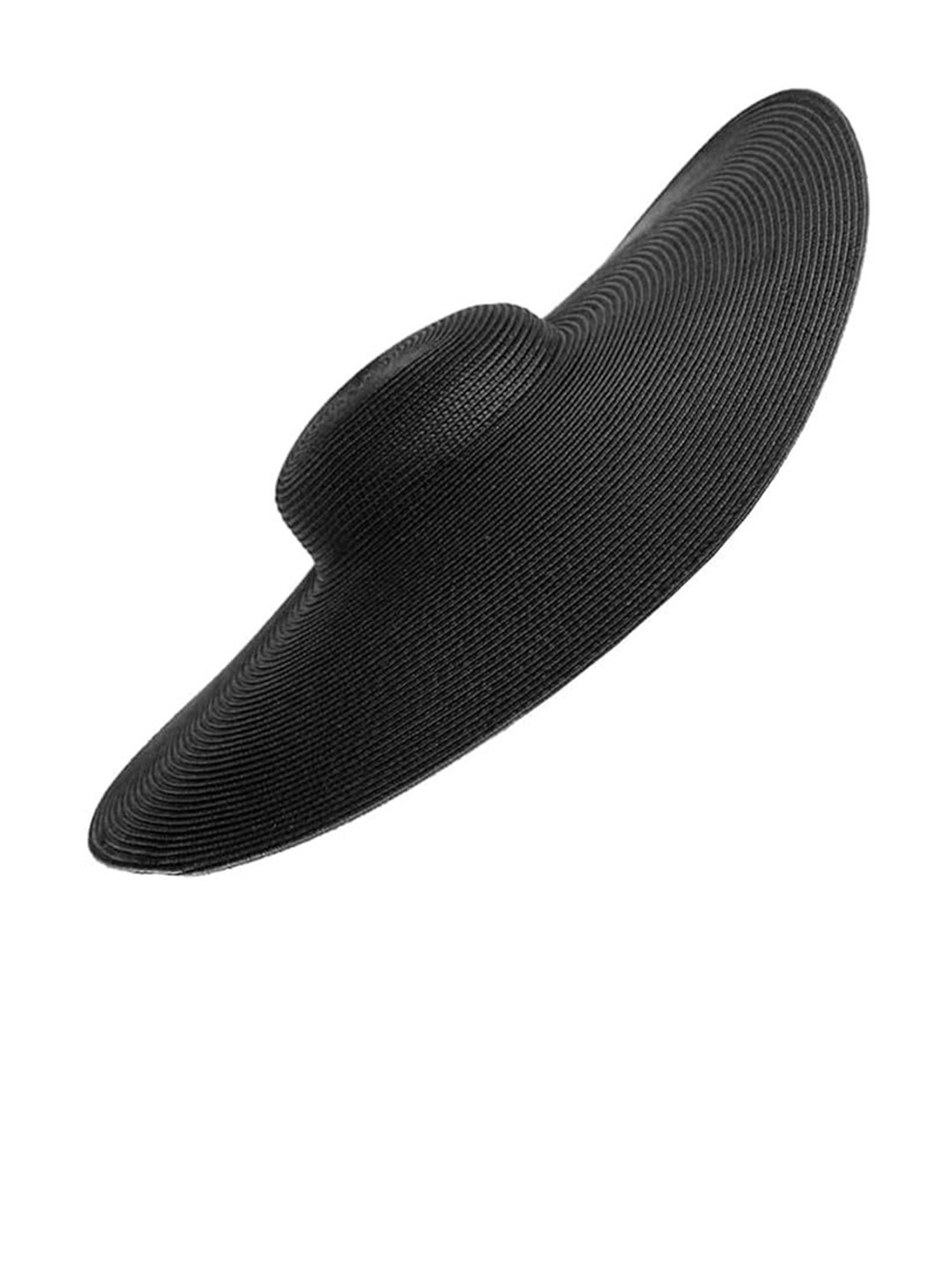 Babymoon Women Black Self Design Sun Hat