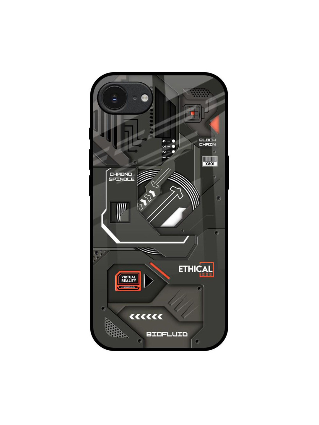 QRIOH Tech Aesthetics Apple iPhone 16e Impact Resistant Back Case