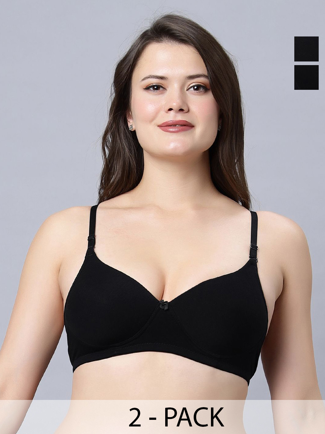 In Care Women  Pack Of 2 T-Shirt Medium Coverage Heavily Padded  Bra