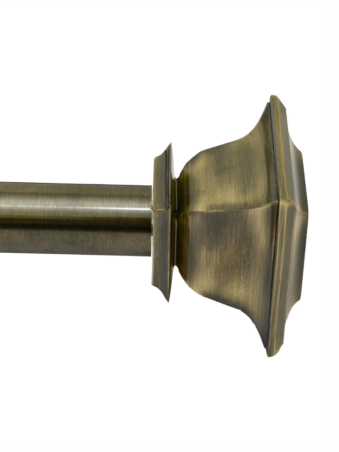 Deco Window Bronze Toned Matte Finish Adjustable Iron Curtain Rod With Brackets