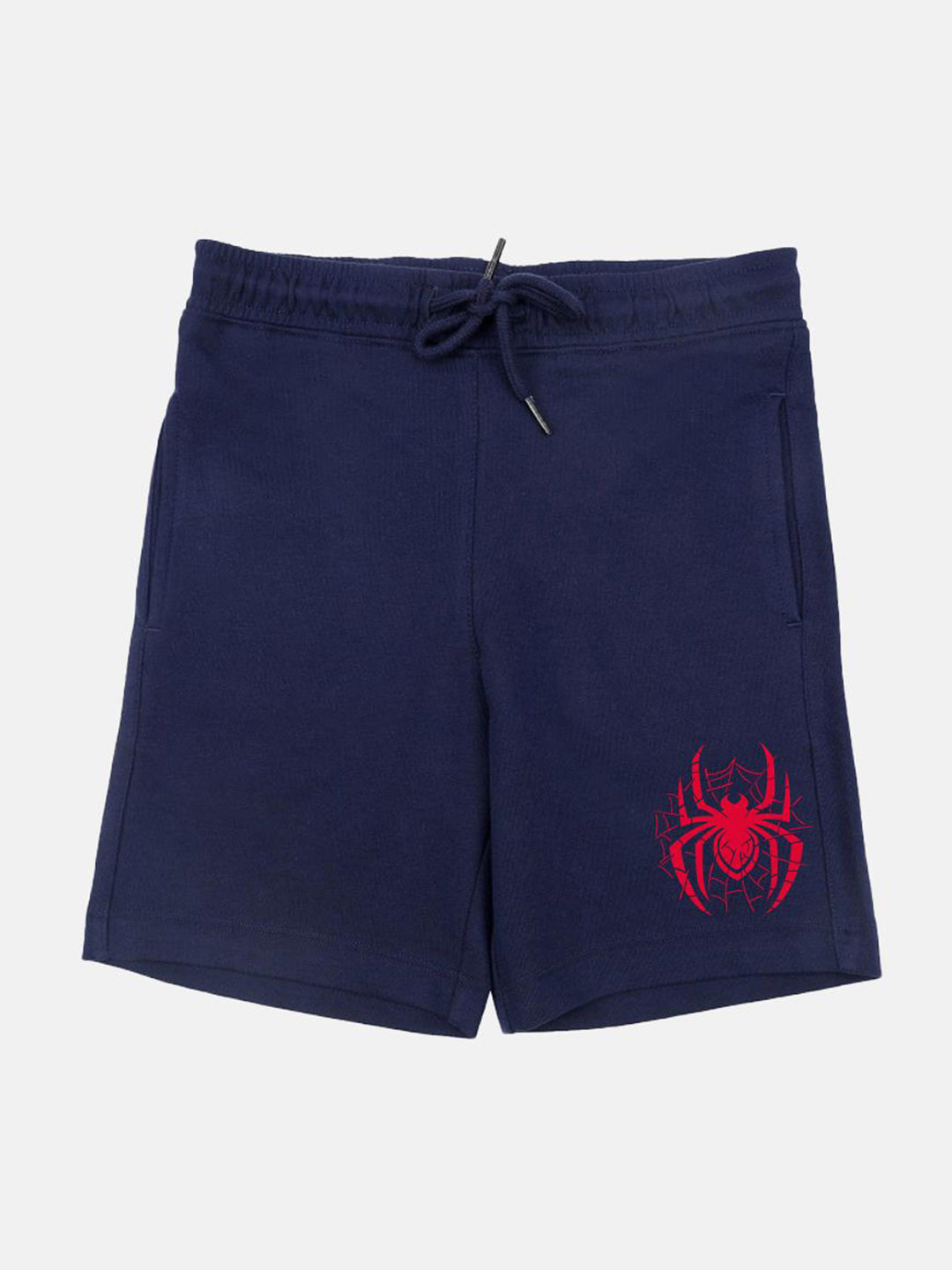 YK Marvel Boy Spider-Man Printed Mid-Rise Outdoor Shorts