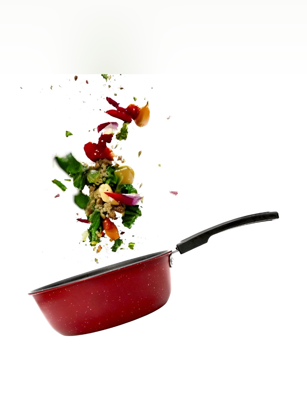 LAZYwindow Maroon Non-Stick Fry Pan