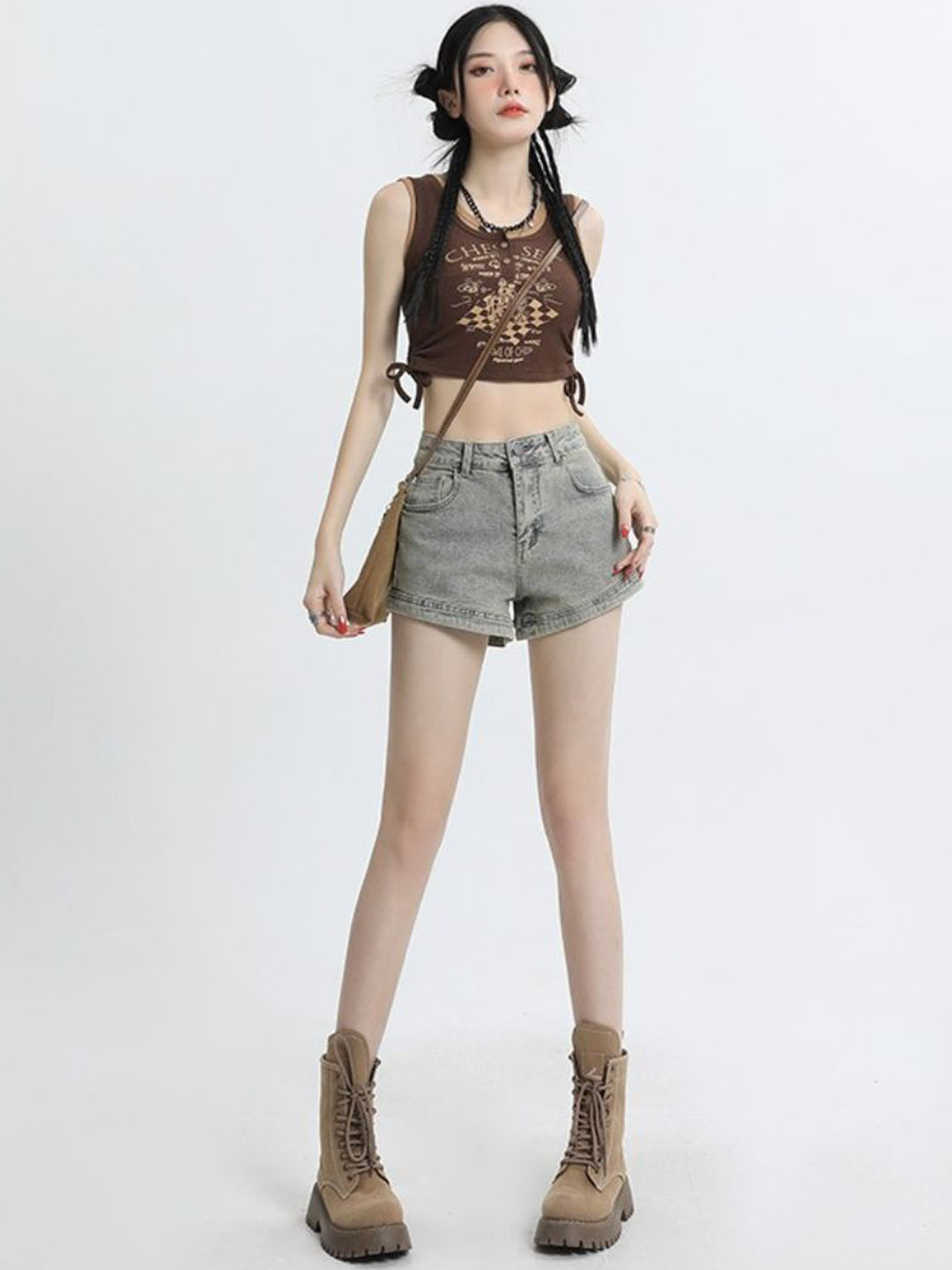 The Roadster Lifestyle Co. Women Slim Fit High-Rise Denim Short