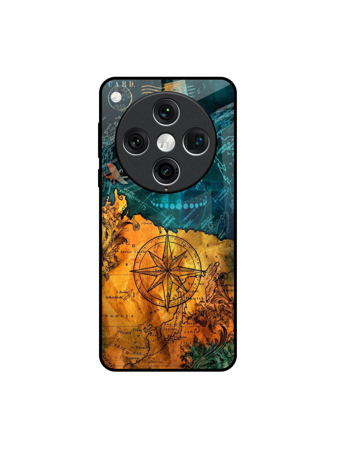 QRIOH Architecture Map Oppo Find X8 Pro Impact Resistant Back Case