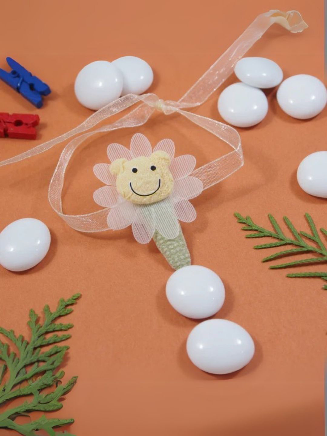 I Jewels Kids Beautiful Butterfly Wraparound Rakhi With Roli Chawal & Rakshabandhan Card