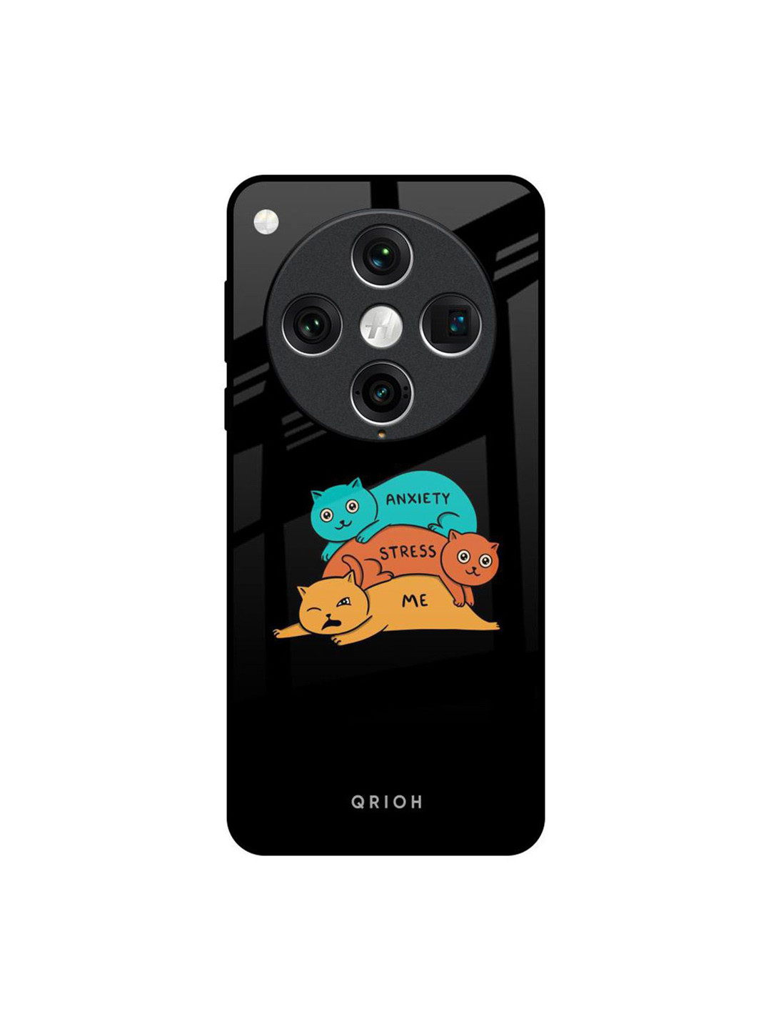 QRIOH Anxiety Stress Oppo Find X8 Pro Impact Resistant Back Case