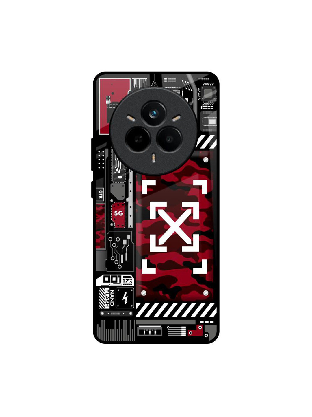 QRIOH Technology Art Realme 14 Pro 5G Impact Resistant Back Case