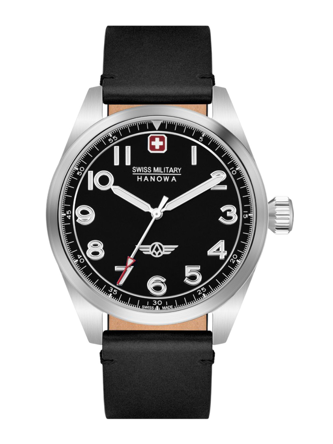 SWISS MILITARY HANOWA Men Dial & Leather Straps Analogue Swiss Made Watch SMWGA2100401