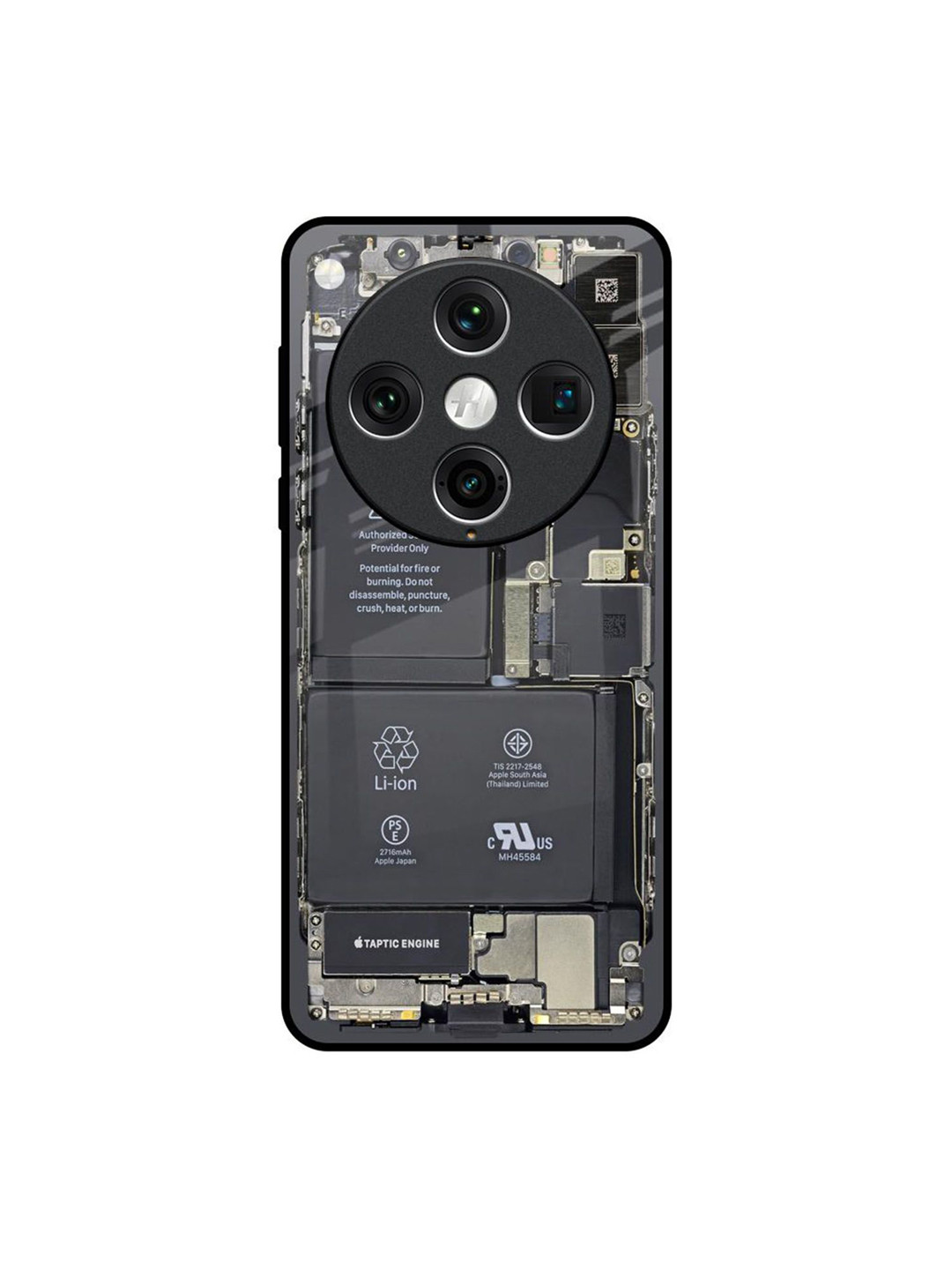 QRIOH Skeleton Inside Oppo Find X8 Pro Impact Resistant Back Case