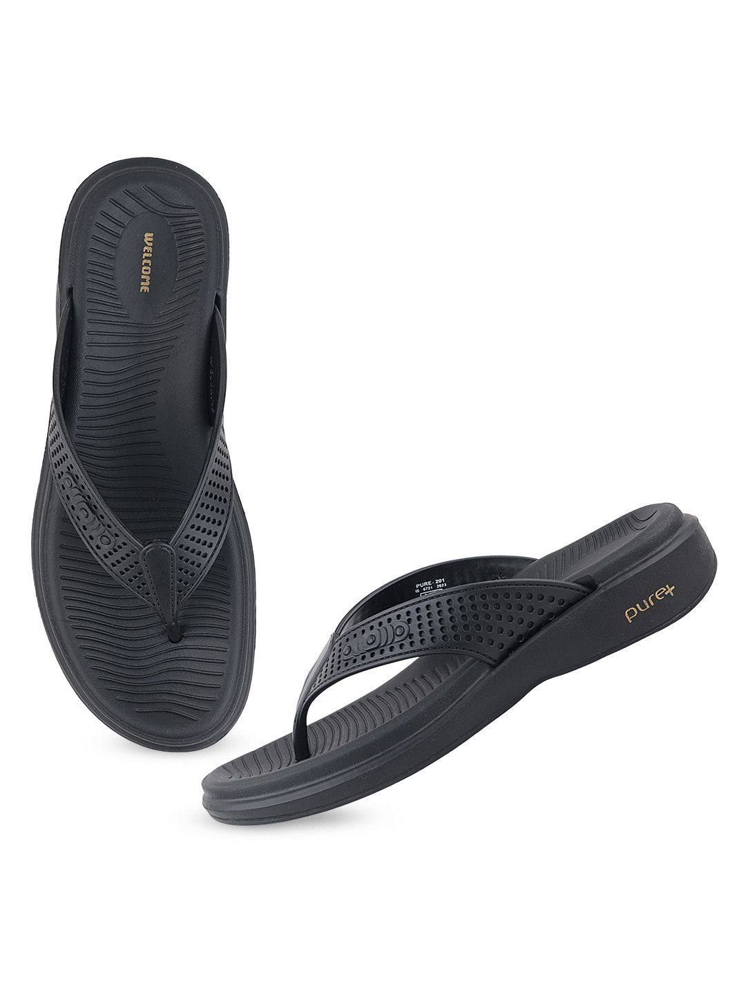 WELCOME Women Lightweight & Comfortable Arch Support Durable Anti-Skid Flip Flops