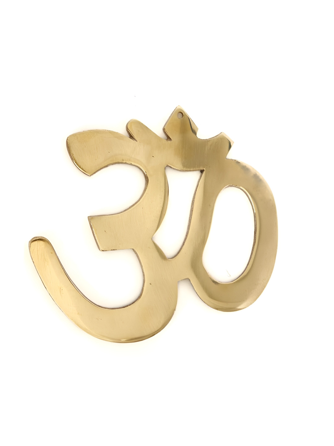 The Spiritual Living Om for Door Entrance Brass Glossy Hall Wall Hangings-5In