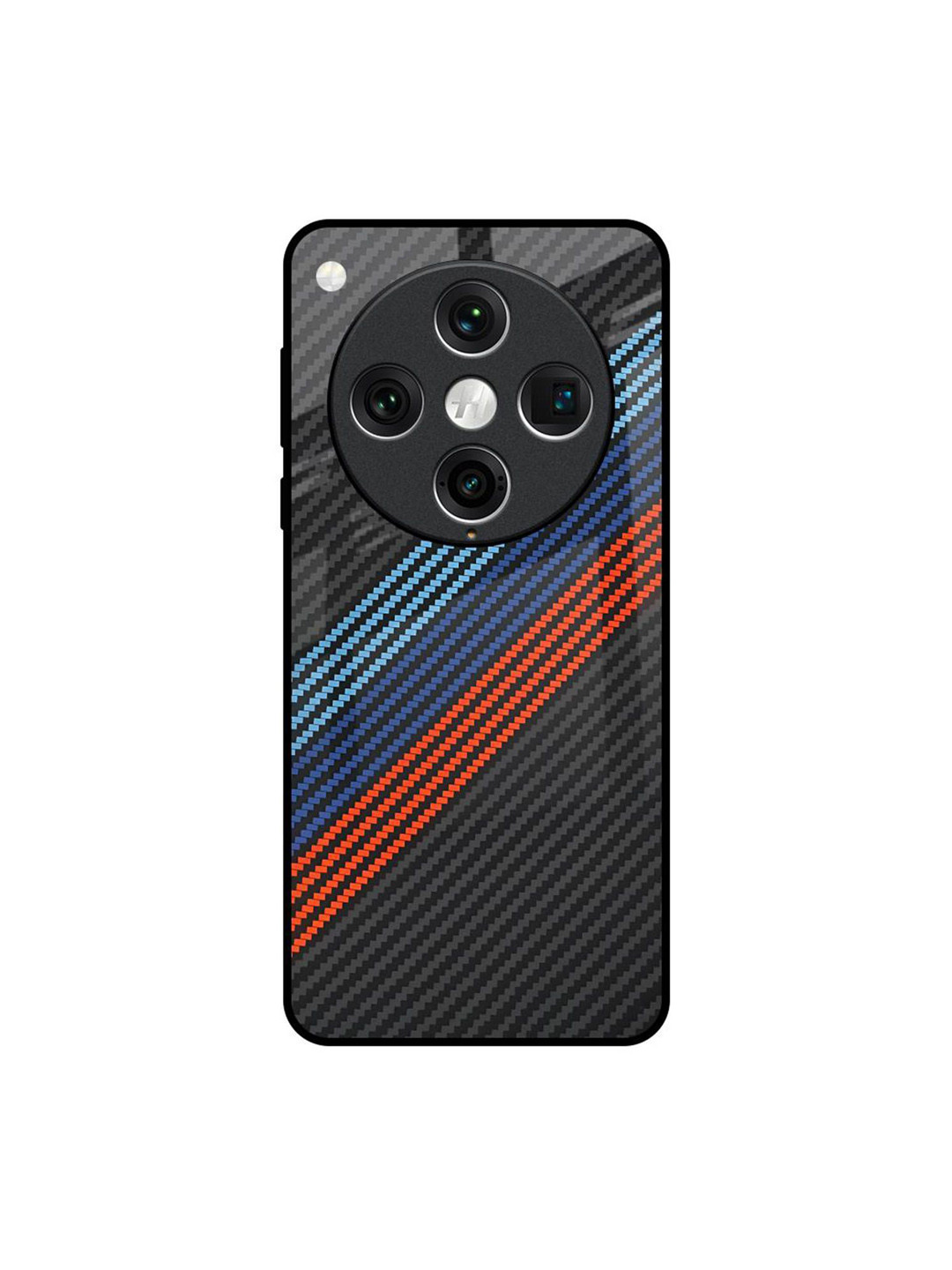 QRIOH Carbon Inspired Geometric Oppo Find X8 Pro Impact Resistant Back Case