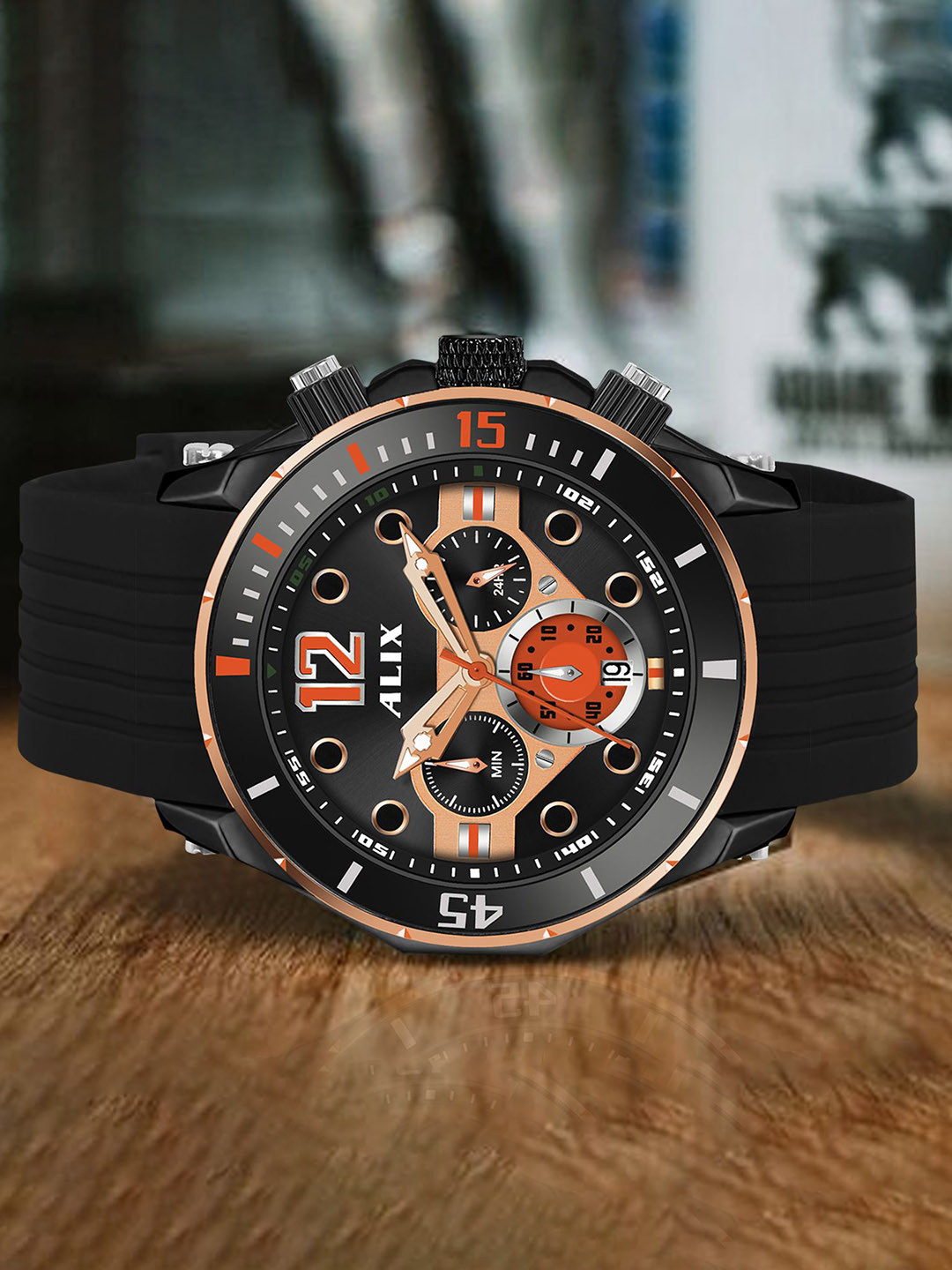 ALIX Men Dial & Straps Analogue Watch AL3015T_RGB