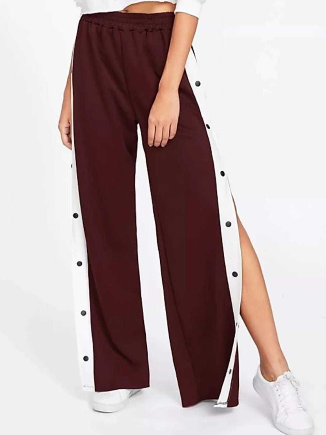 MS BOTTOM Women Mid-Rise Straight Fit Trousers
