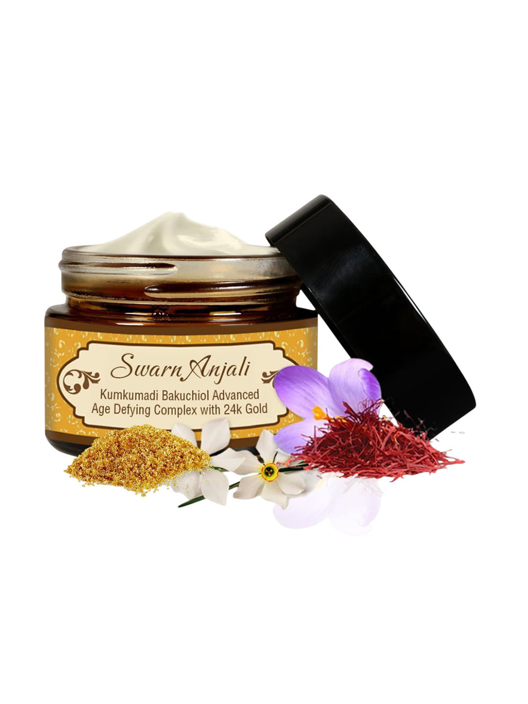 HERBS & GREENS Swarn Anjali Kumkumadi Gold Bakuchiol Advanced Age-Defying Complex - 50 g