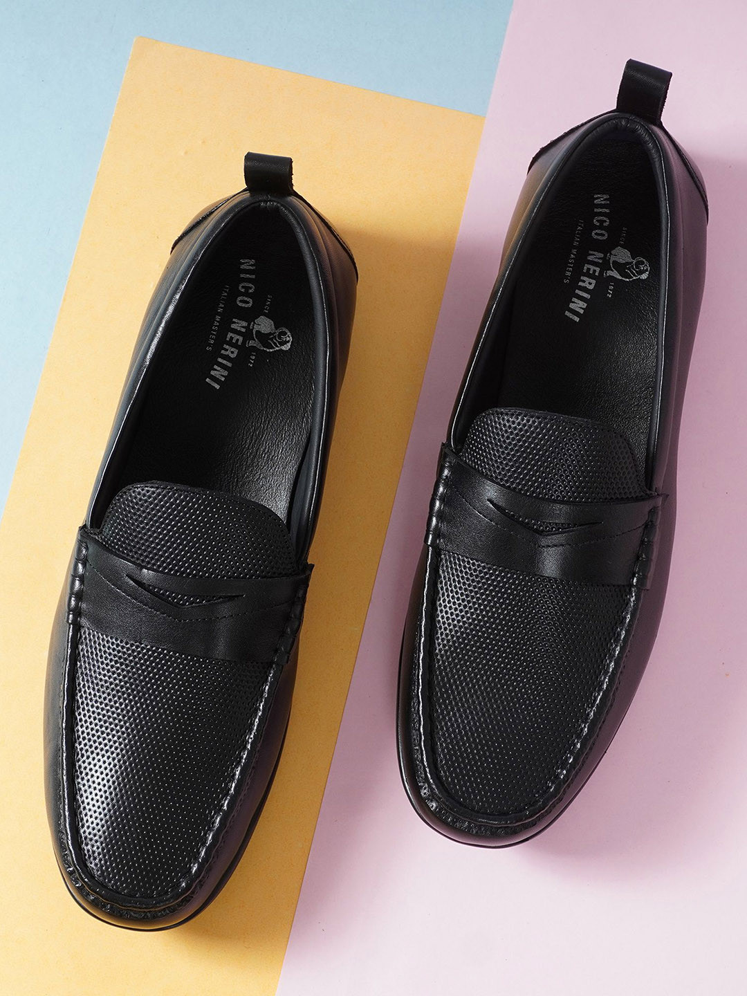 NICO NERINI Men Leather Loafers