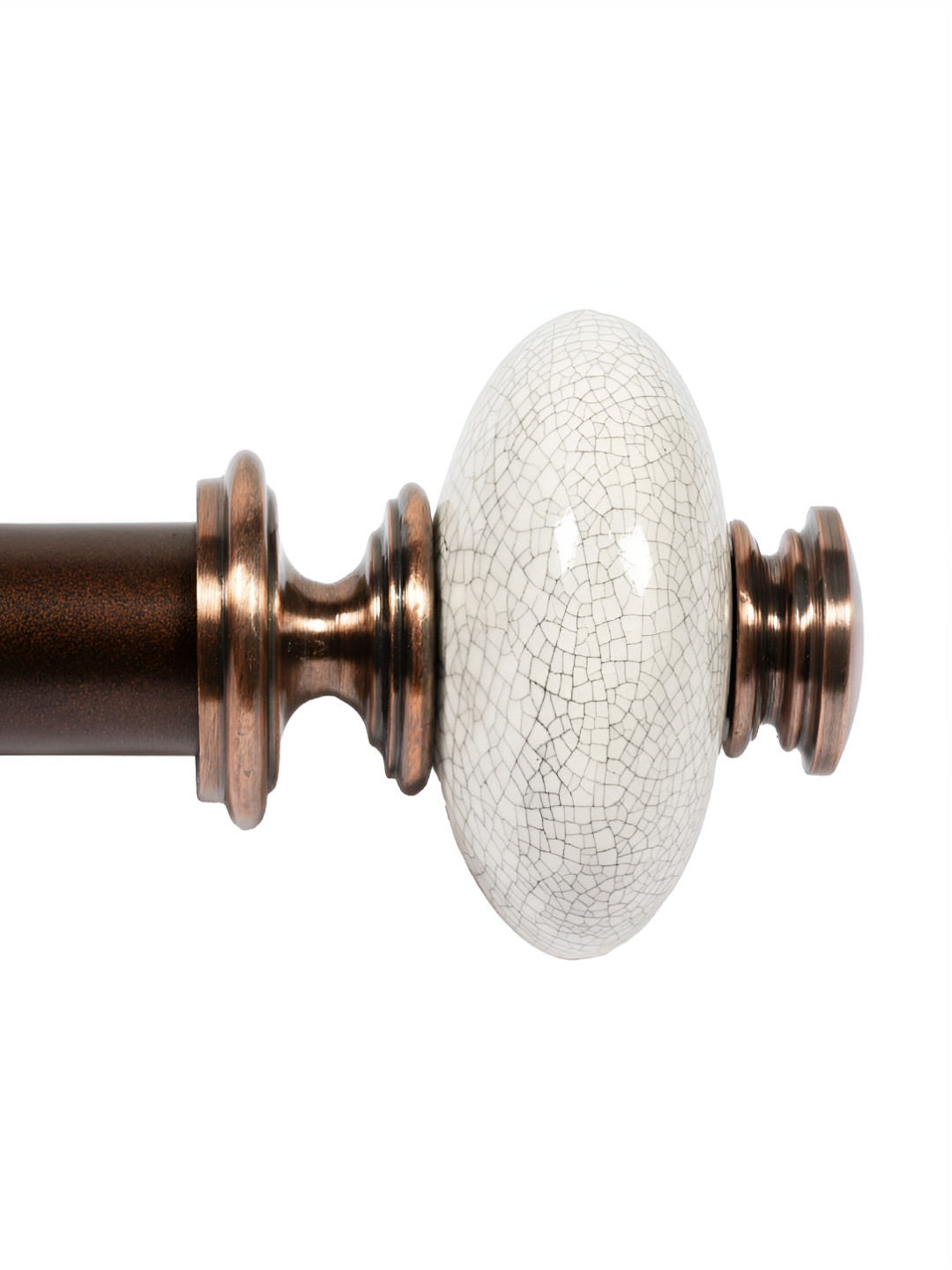 Deco Window Brown Expandable Curtain Rod With Brackets