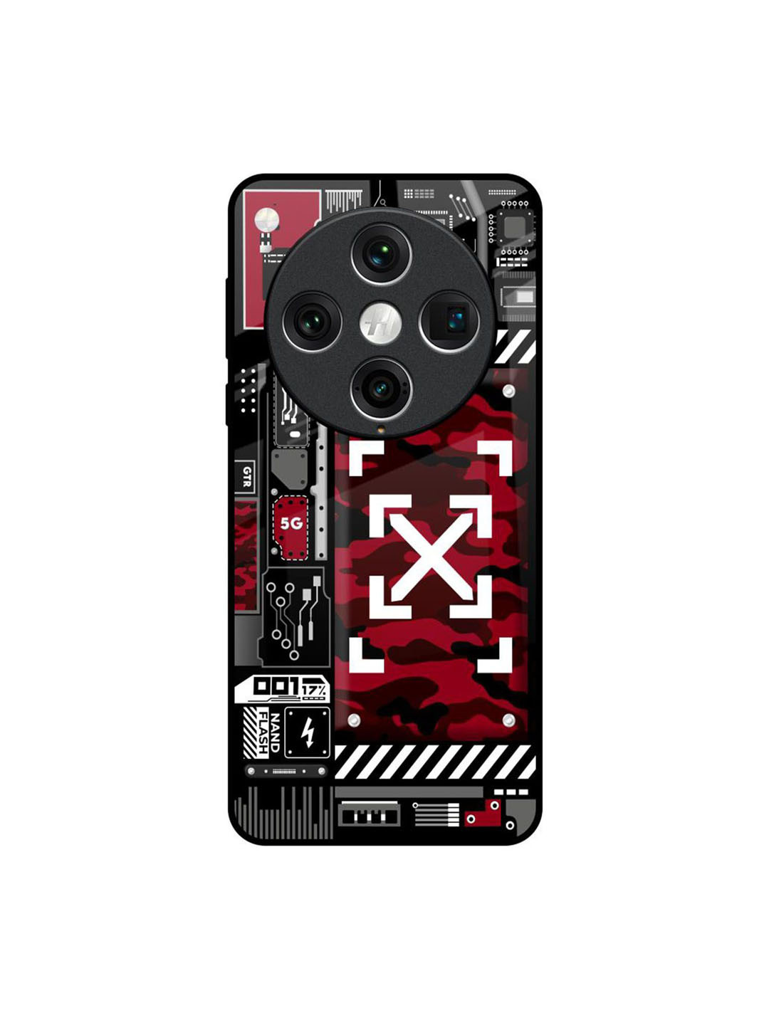 QRIOH Technology Art Oppo Find X8 Pro Impact Resistant Back Case