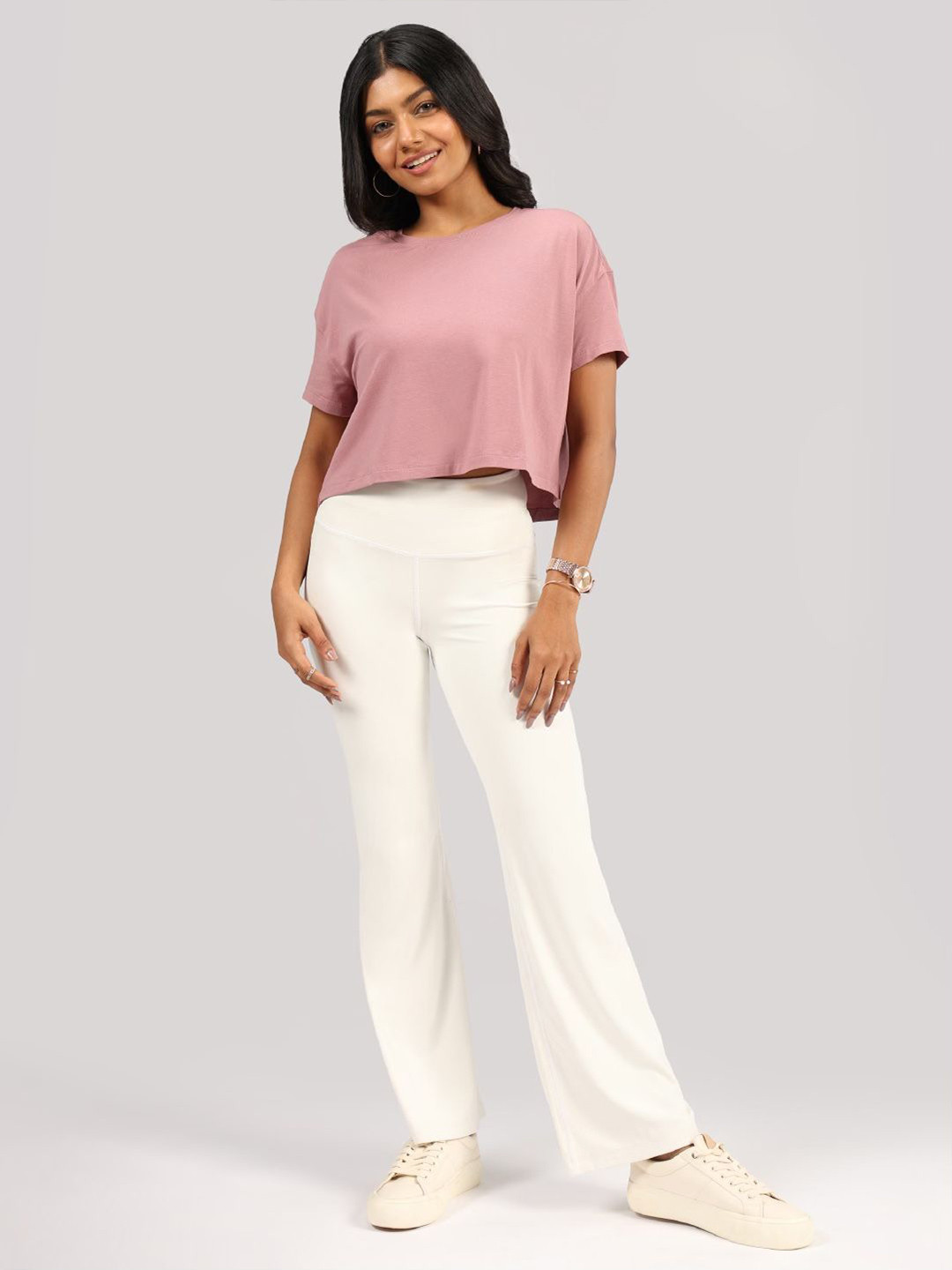 Blissclub Women Cotton Softest Tee Boxy Crop