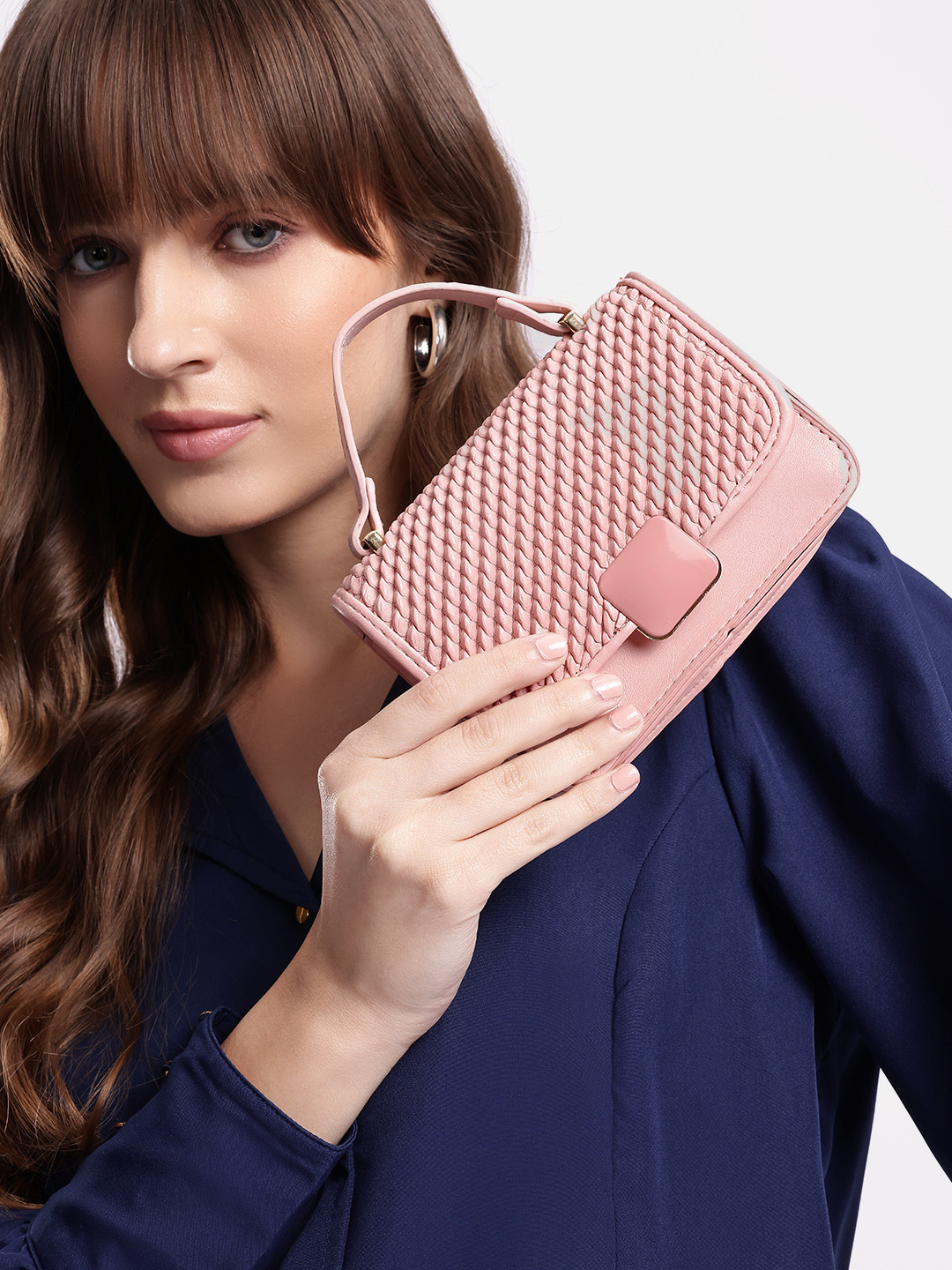 DressBerry Bubble Textured Miniature Satchel