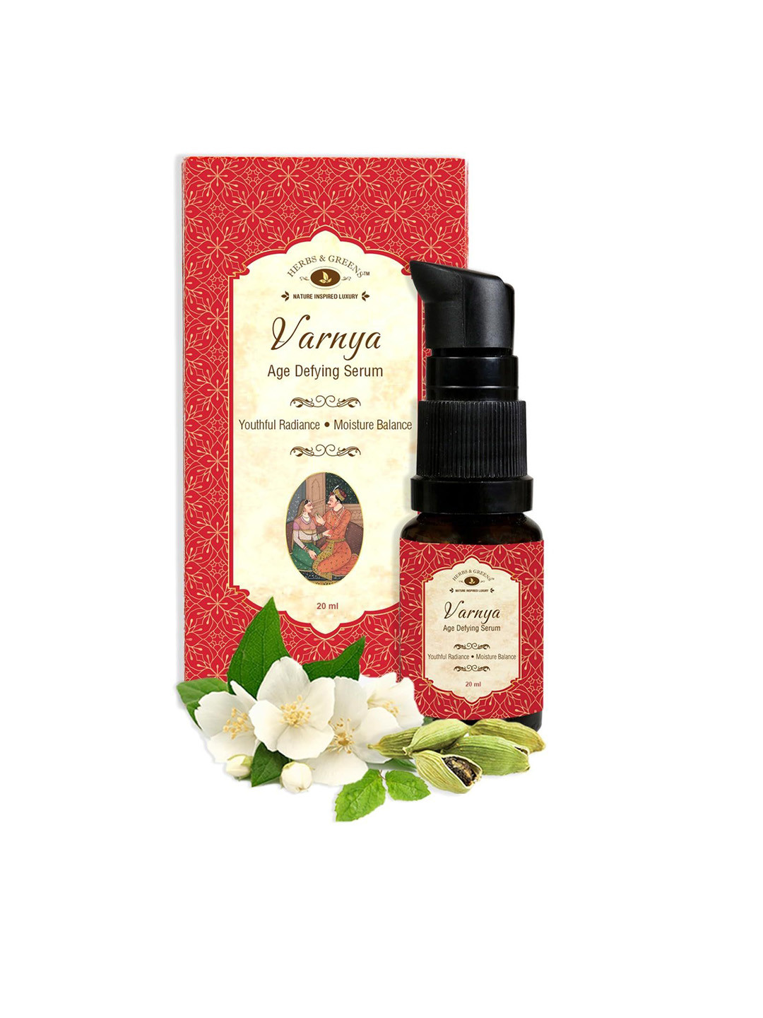 HERBS & GREENS Kumkumadi Varnya Advanced Skin Brightening Anti Aging Face Serum - 20ml