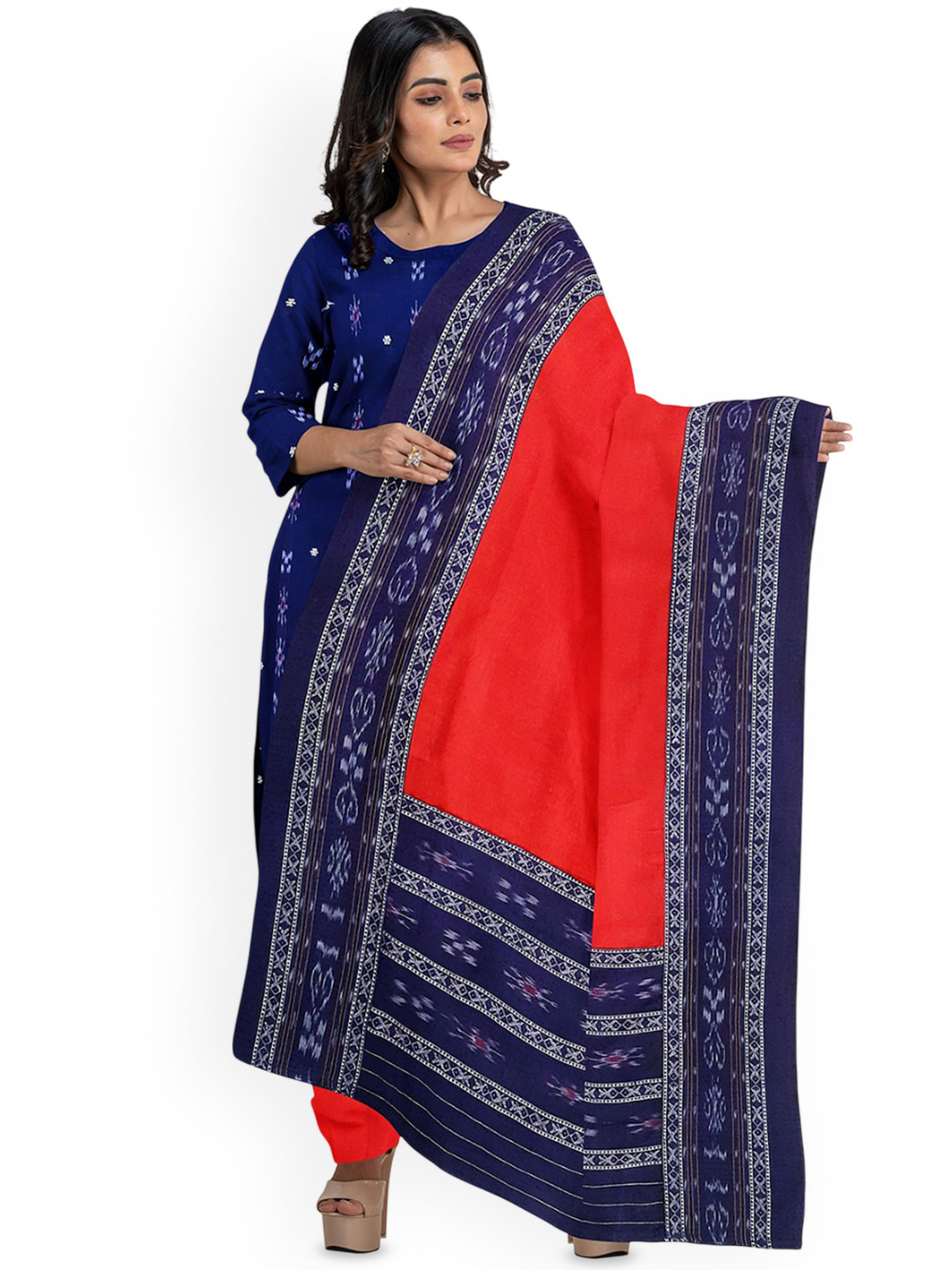 KALPRA FASHION Embroidered Pure Cotton Unstitched Dress Material