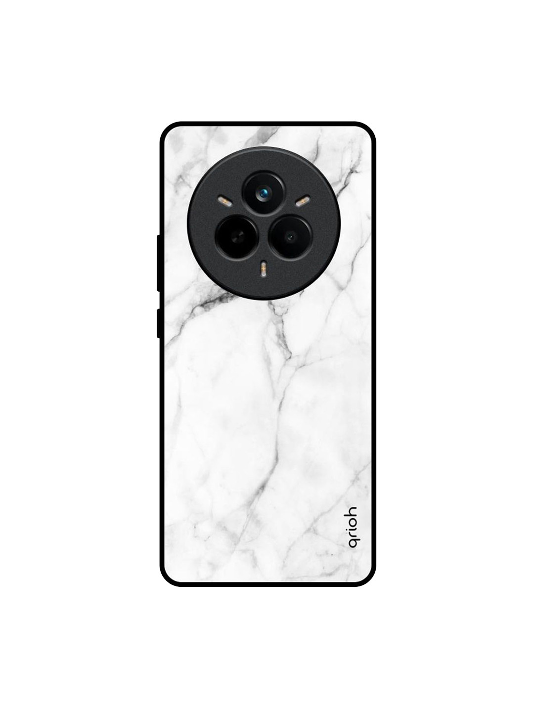 QRIOH Modern White Marble Realme 14 Pro 5G Impact Resistant Back Case