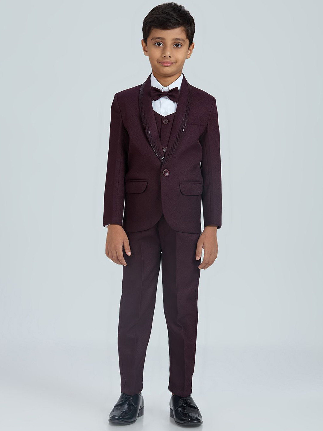 YK Boys Pack Of 5 Notched Lapel Collar Party Suits