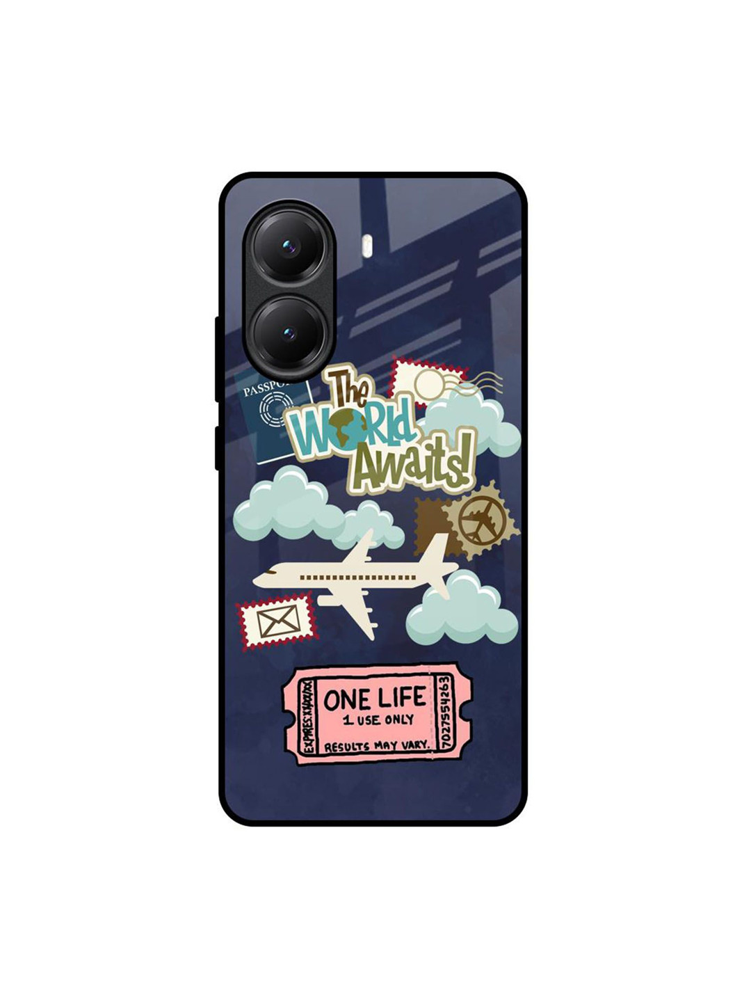 QRIOH Tour The World Poco X7 Pro 5G Impact Resistant Back Case