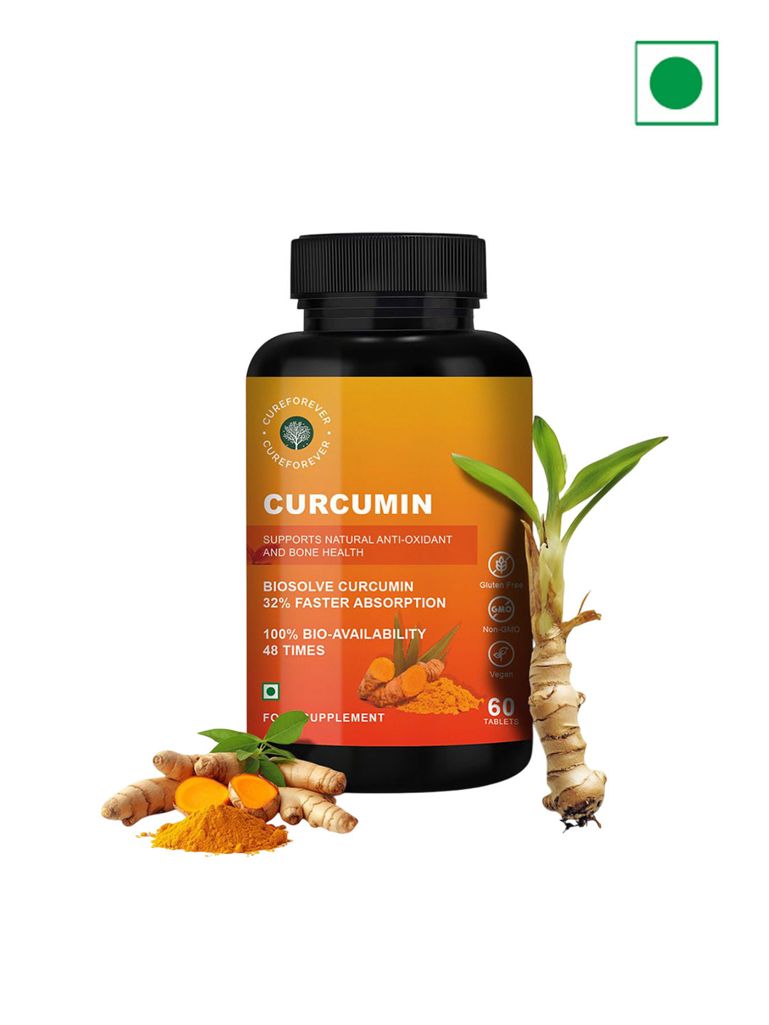 CureForever Curcumin Tablet - 60 Tablets