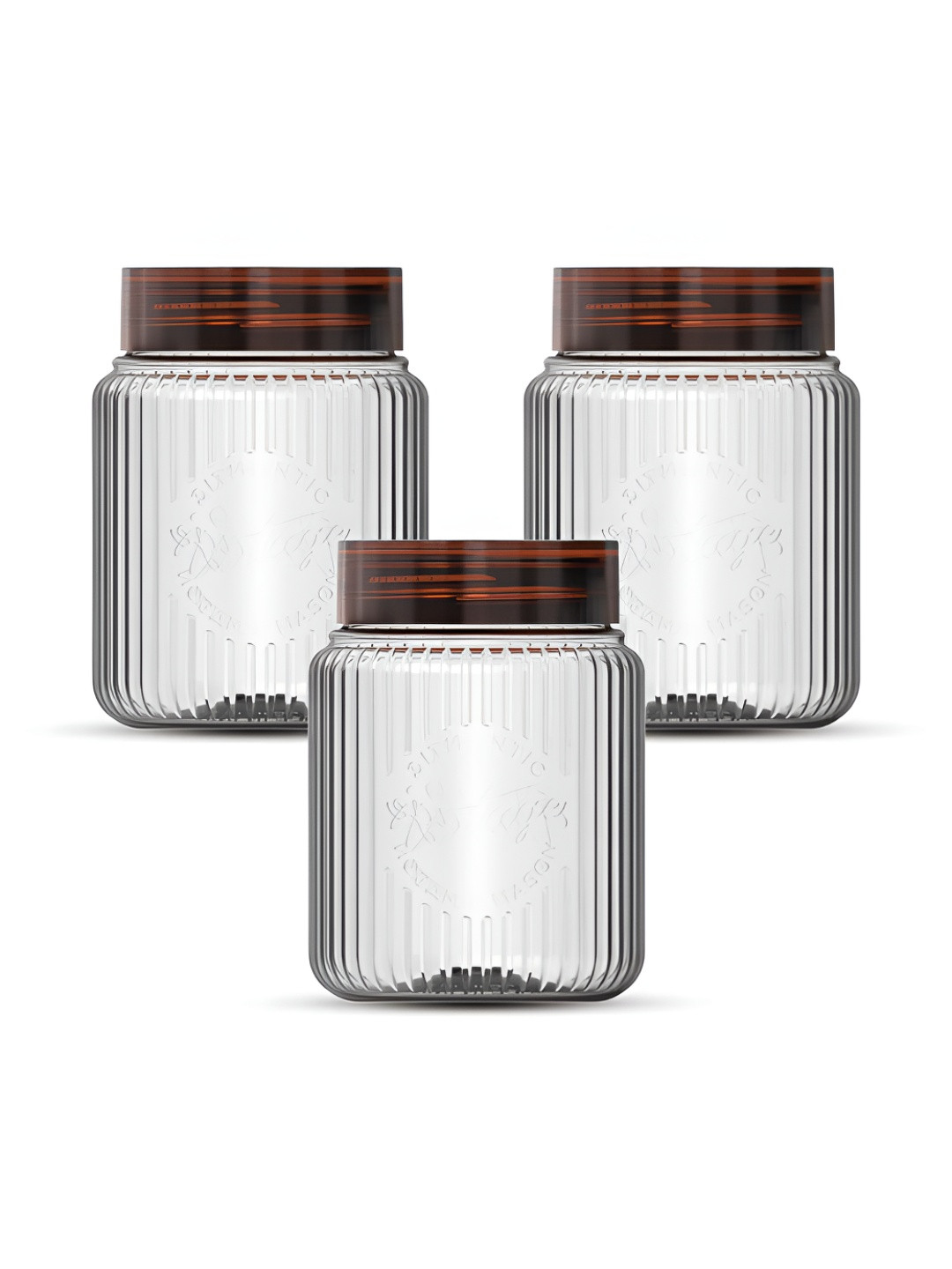 Milton Plastic Container with Lid 300 ml Clear Kitchen Storage Box Tea Sugar Airtight Jars