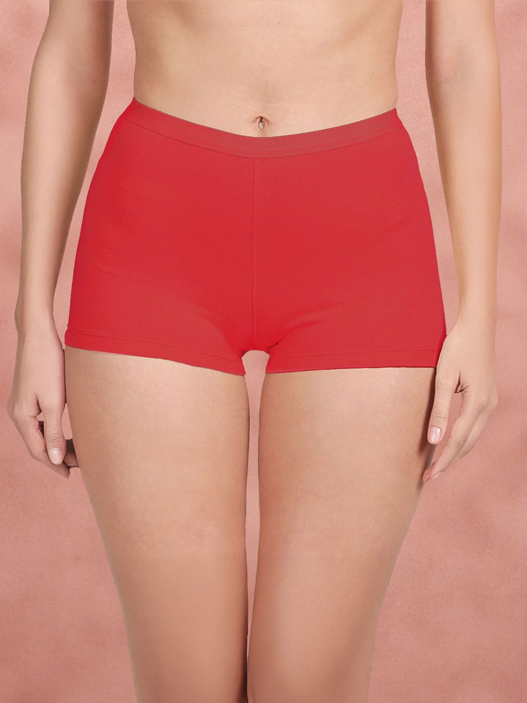 Susie Mid-Rise Boyshort Briefs LP005-BrightRed