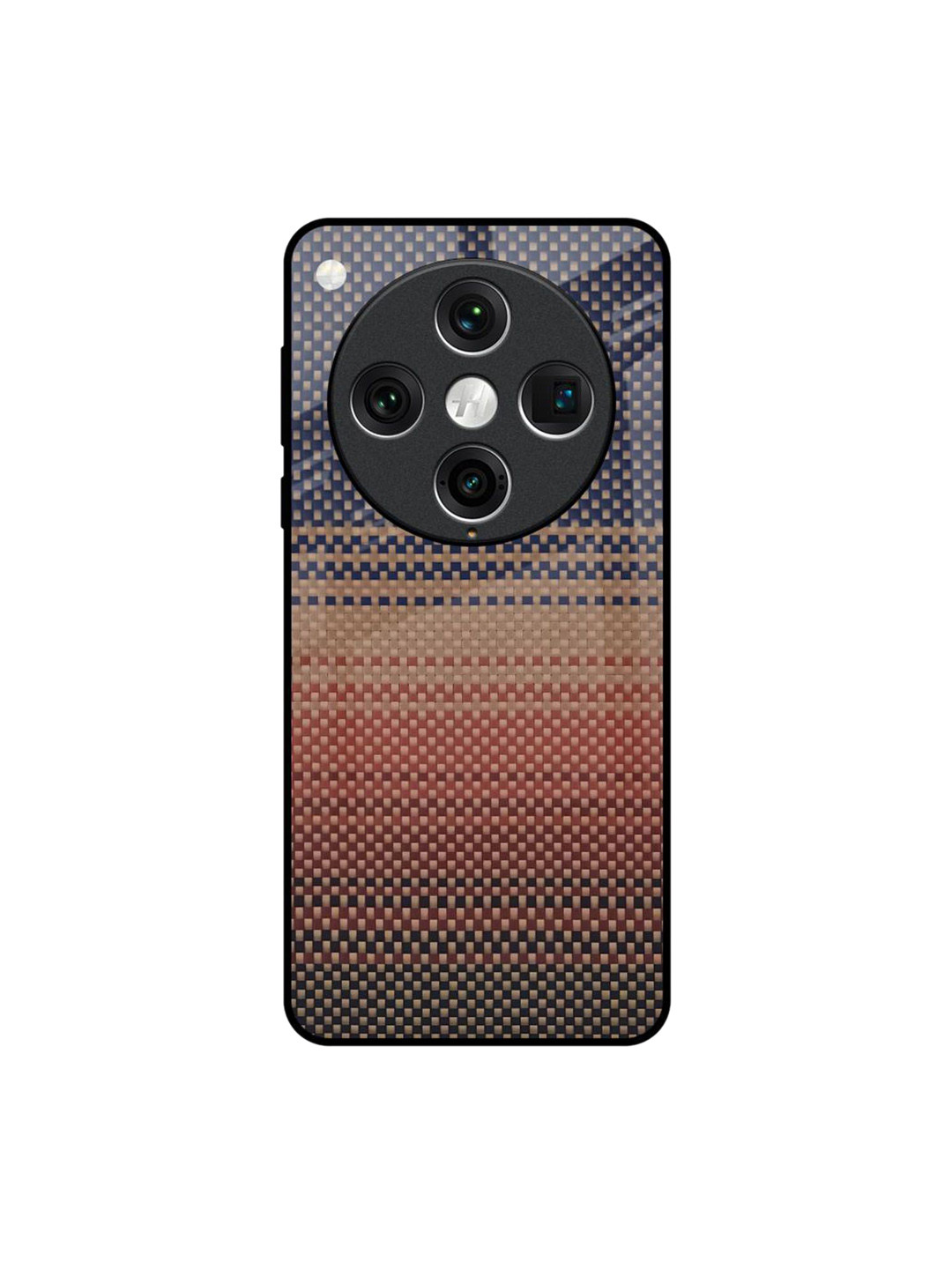 QRIOH Fiber Artistry Geometric Oppo Find X8 Pro Impact Resistant Back Case