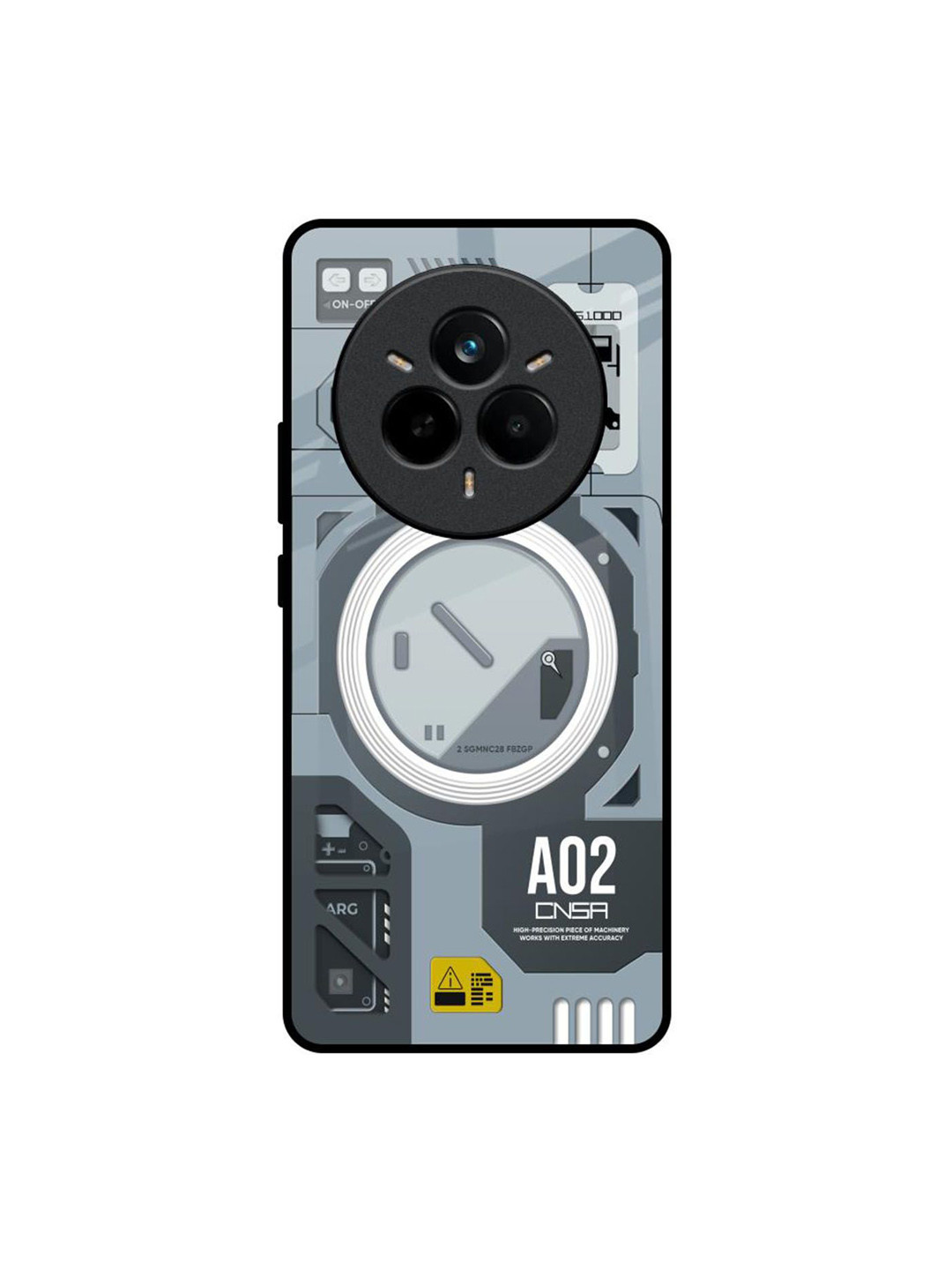 QRIOH Modern Technology Realme 14 Pro 5G Impact Resistant Back Case