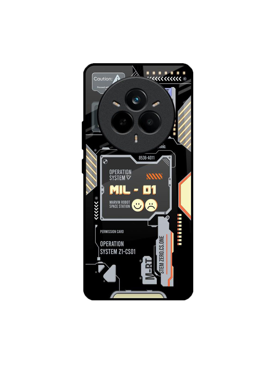 QRIOH Exposed Parts Realme 14 Pro 5G Impact Resistant Back Case